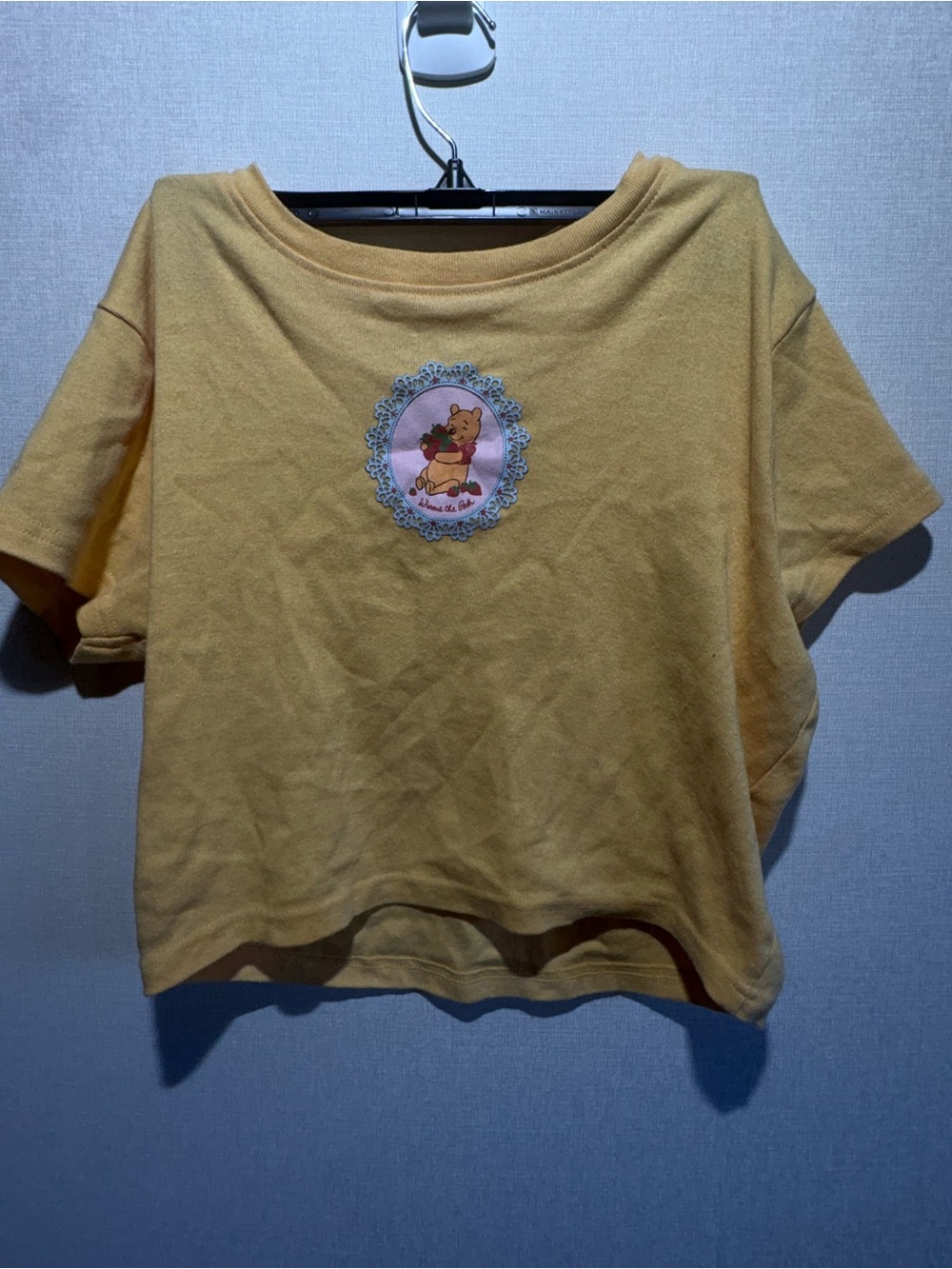 Disney Yellow Winnie the Pooh Crop Top